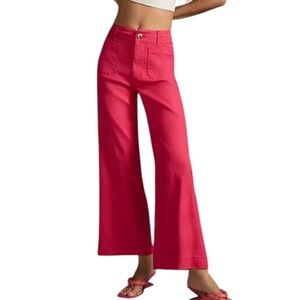 Maeve Pink Wide-Leg Pants